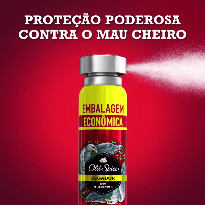 Desodorante Antitranspirante Aerossol Old Spice Pegador 200ml