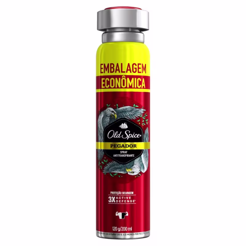 Desodorante Antitranspirante Aerossol Old Spice Pegador 200ml