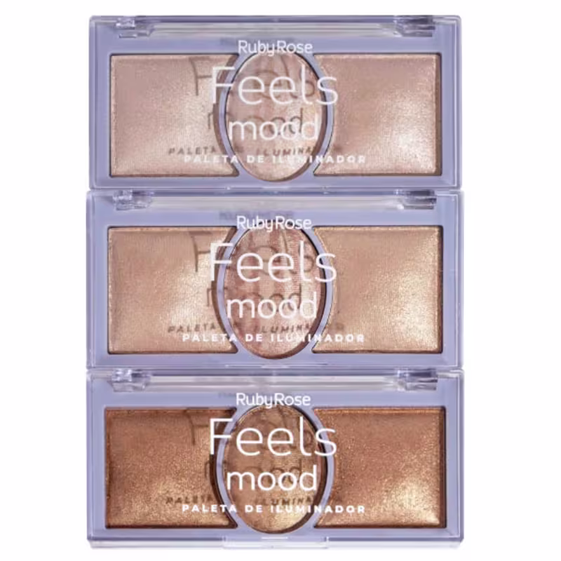Paleta de Iluminador Ruby Rose Feels Mood 03, 15,9g.