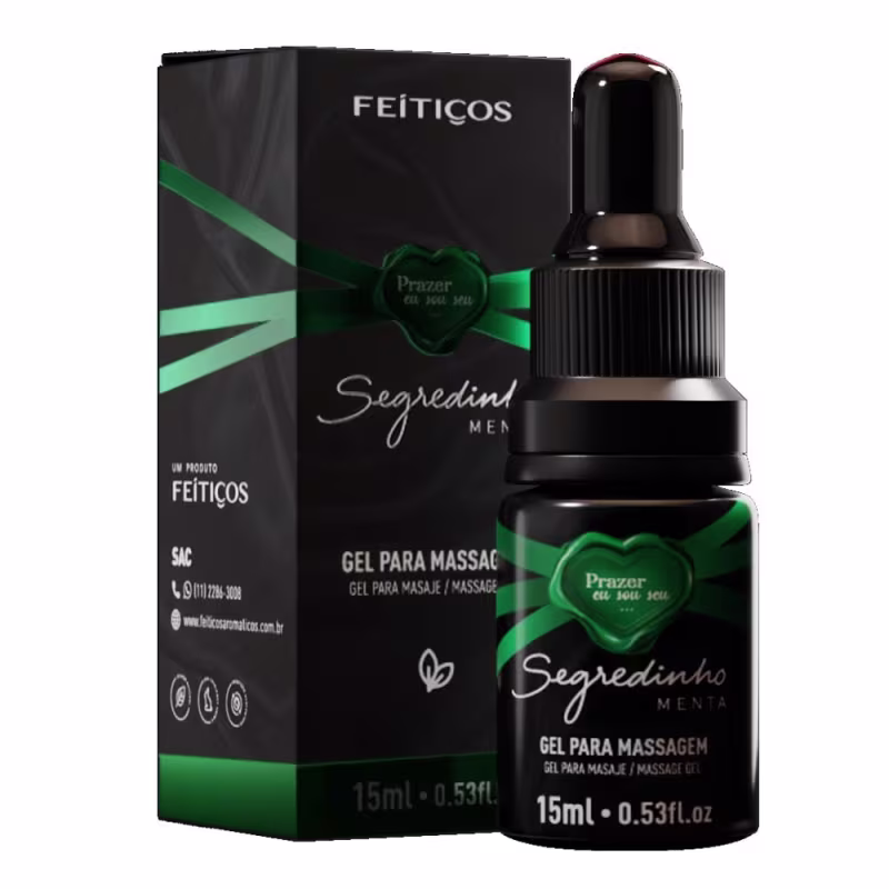 Gel Massagens Intima Segredinho Natural de 15ml Feitiços