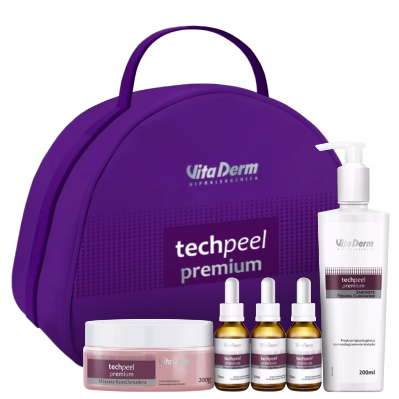 Kit Vita Derm Tech Peel Premium Tratamento Profissional (6 Produtos)