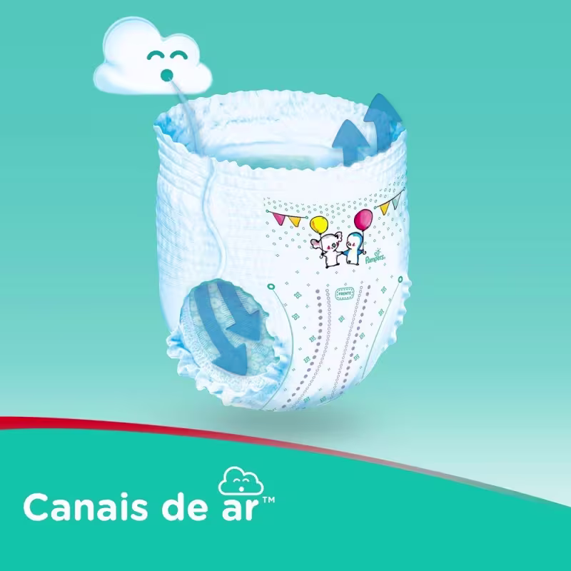 Fralda Pampers Pants Ajuste Total Mega XXG 28 Unidades