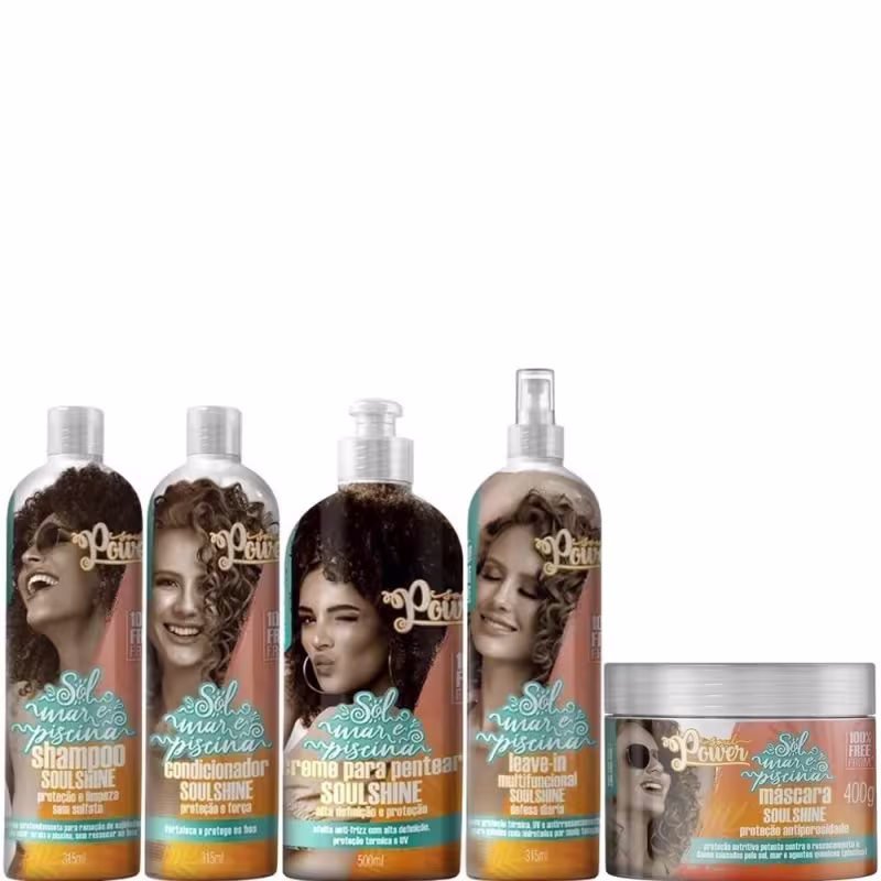 Soul Power Kit Completo Soulshine Sol, Mar e Piscina 5 Produtos