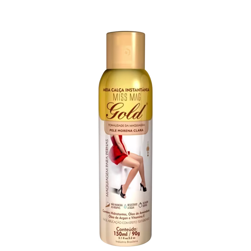 Miss Mag Gold Pele Morena Clara - Meia Calça Invisível 150ml