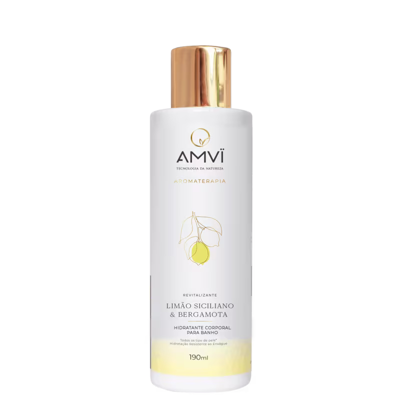 Amvi Limão Siciliano e Bergamota – Hidratante para Banho 190ml