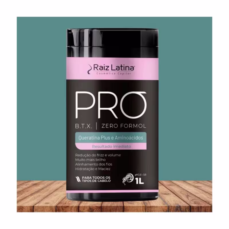 Botox Btx Pro SemFormol Raiz Latina 1kg Redutor de Frizz