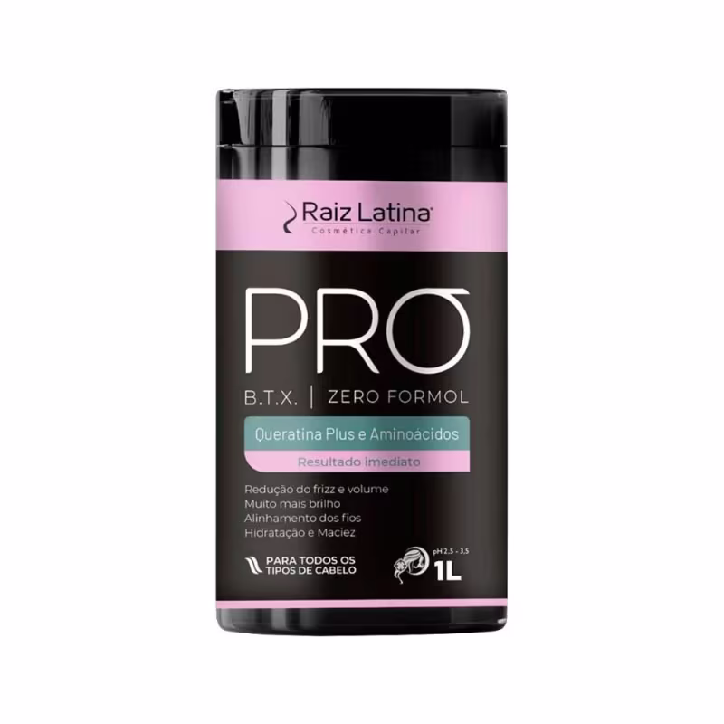 Botox Btx Pro SemFormol Raiz Latina 1kg Redutor de Frizz