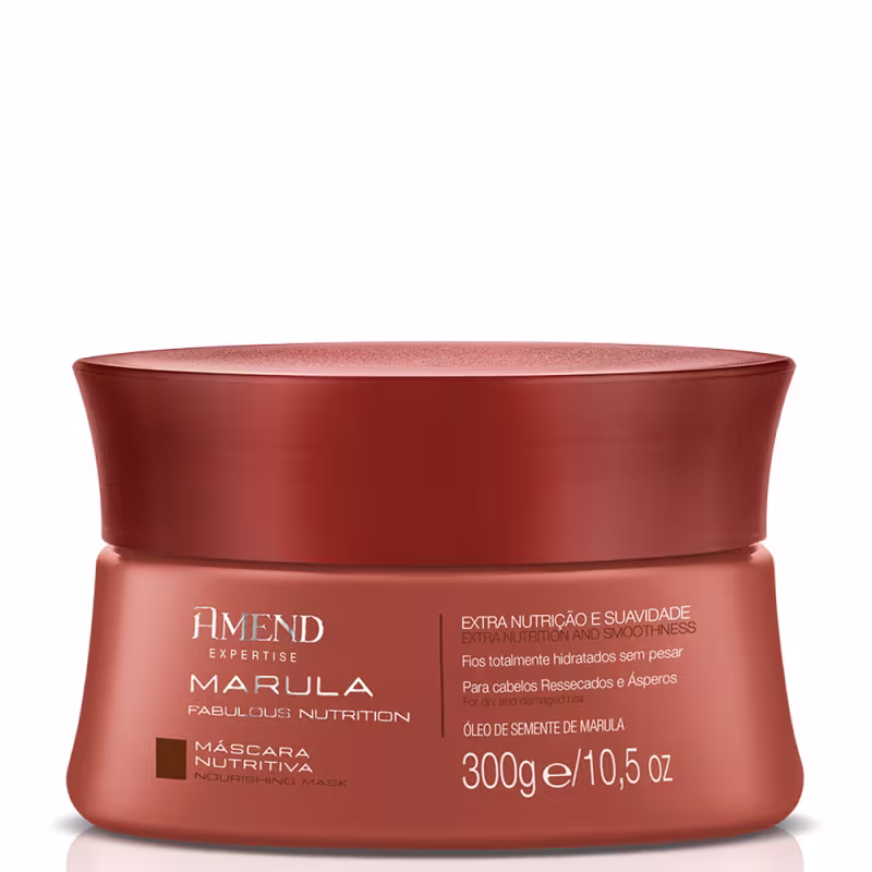 Kit Máscara 300g + Óleo Nutritivo Marula Fabulous Amend 60ml