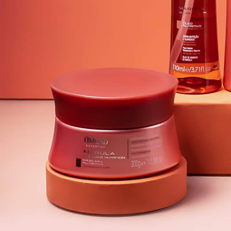Kit Máscara 300g + Óleo Nutritivo Marula Fabulous Amend 60ml