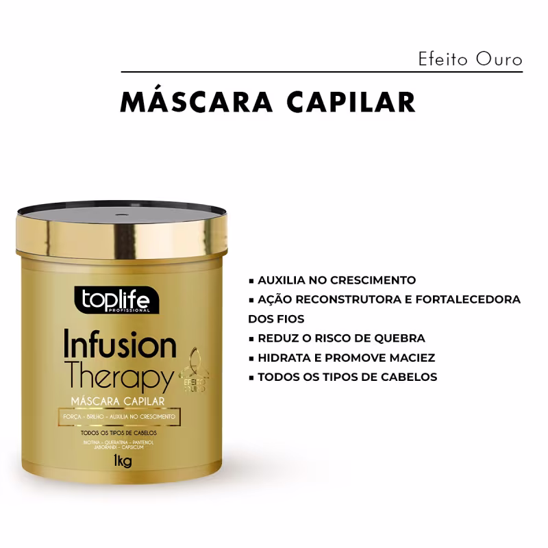 Máscara Para Crescimento Capilar 1Kg Força Brilho e Crescimento
