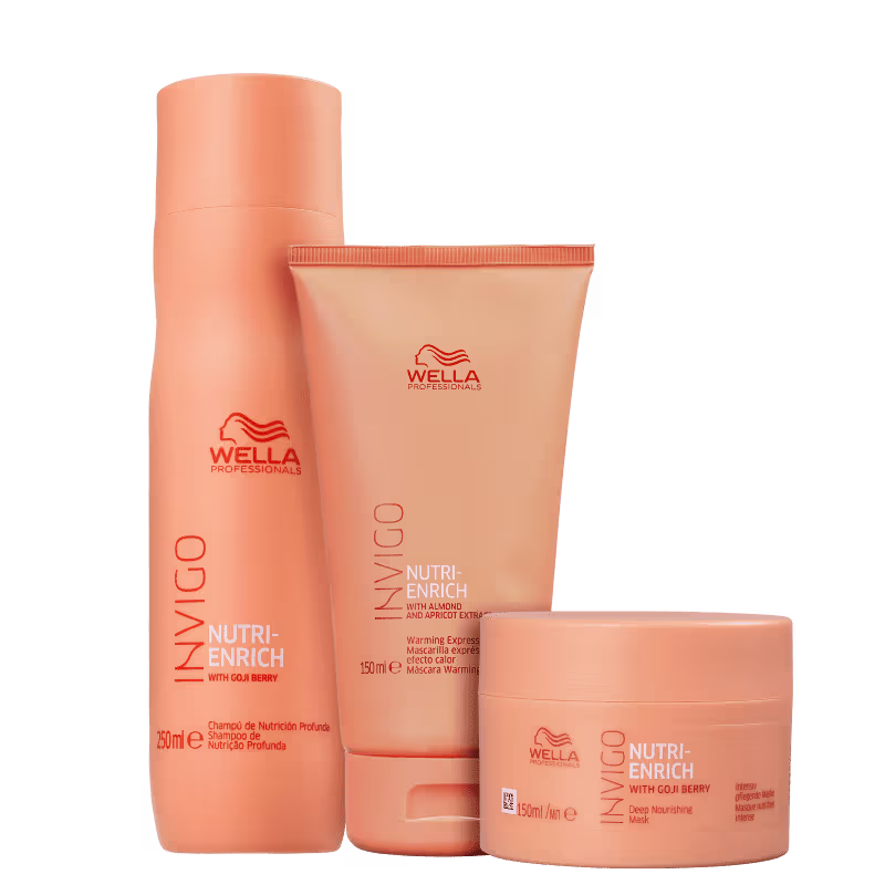 Kit Wella Professionals Invigo Nutri-Enrich Wonder Oil Reflections (5 Produtos)
