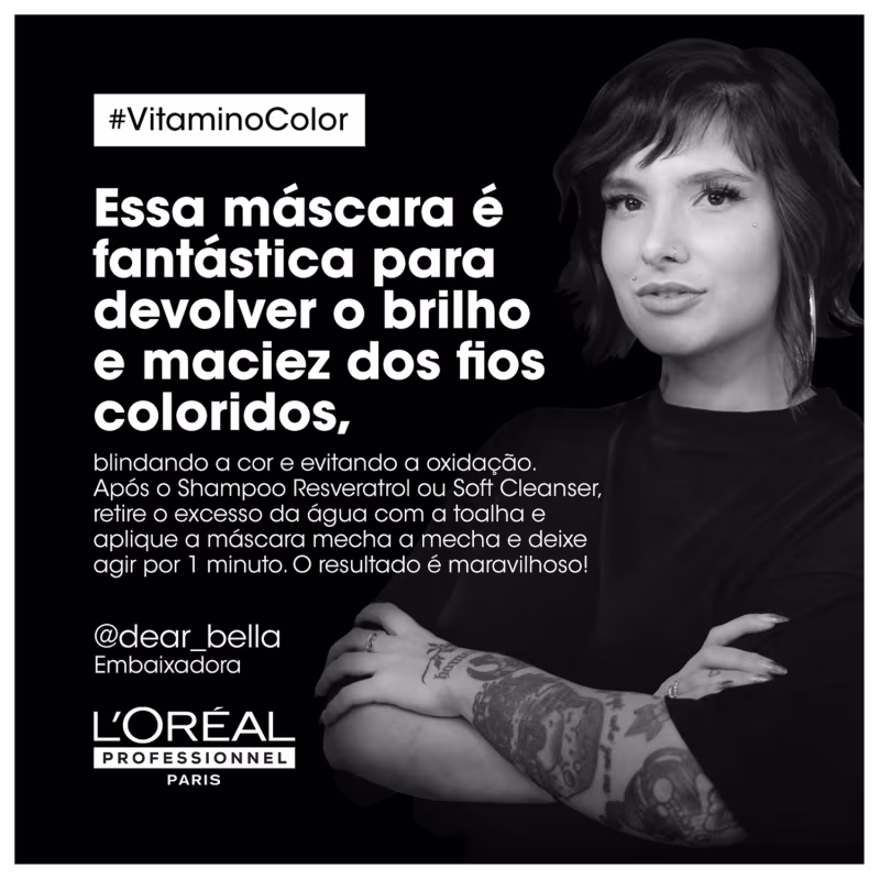 Kit L'Oréal Professionnel Serie Expert Vitamino Color – Shampoo e Máscara 500 g