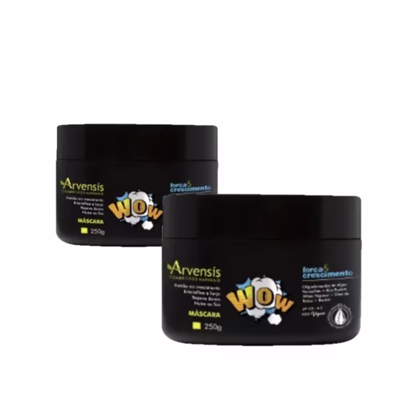 Kit Arvensis Wow Força e Crescimento Máscara 250g (2 Unidades)