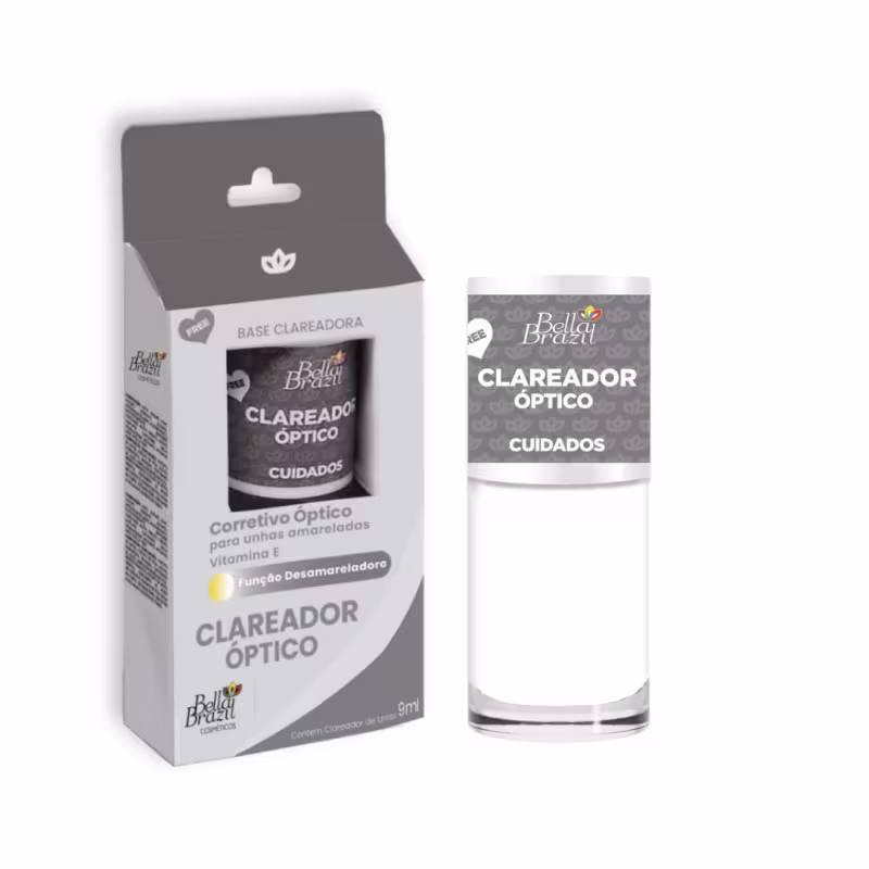Bella Brazil Clareador Óptico - Base Clareadora de Unhas 9ml