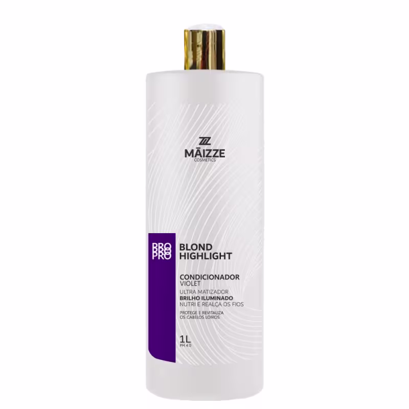 Kit Maizze Blond Highlight Violet Matizador Salon Trio (3 Produtos)