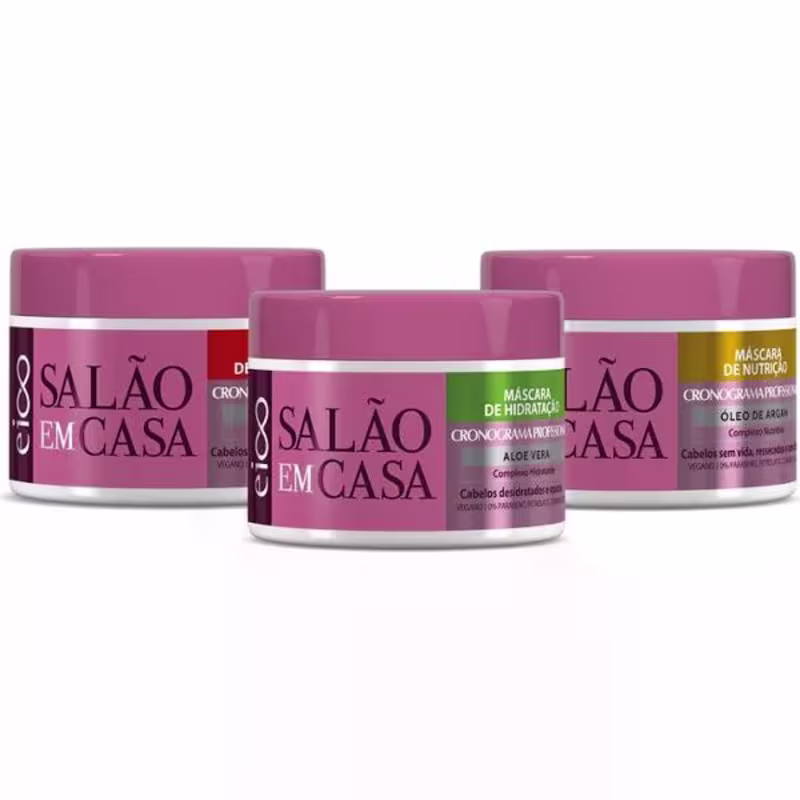 Kit Máscaras Cronograma Profissional Eico