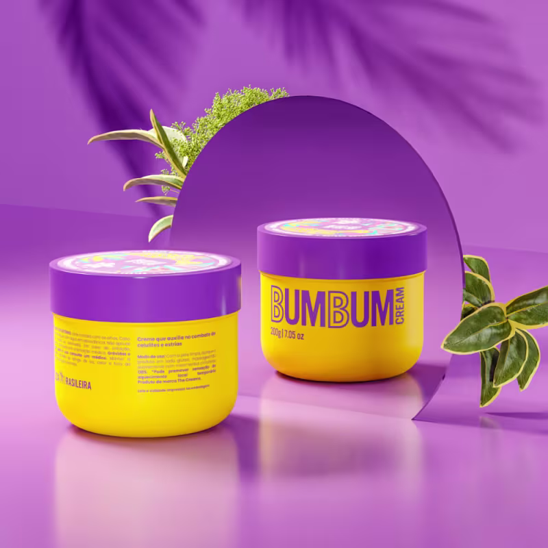 Kit BumBum Cream-Creme Corporal 200ml + BB Clear Uniformizador Corporal 75ml + Necessaire