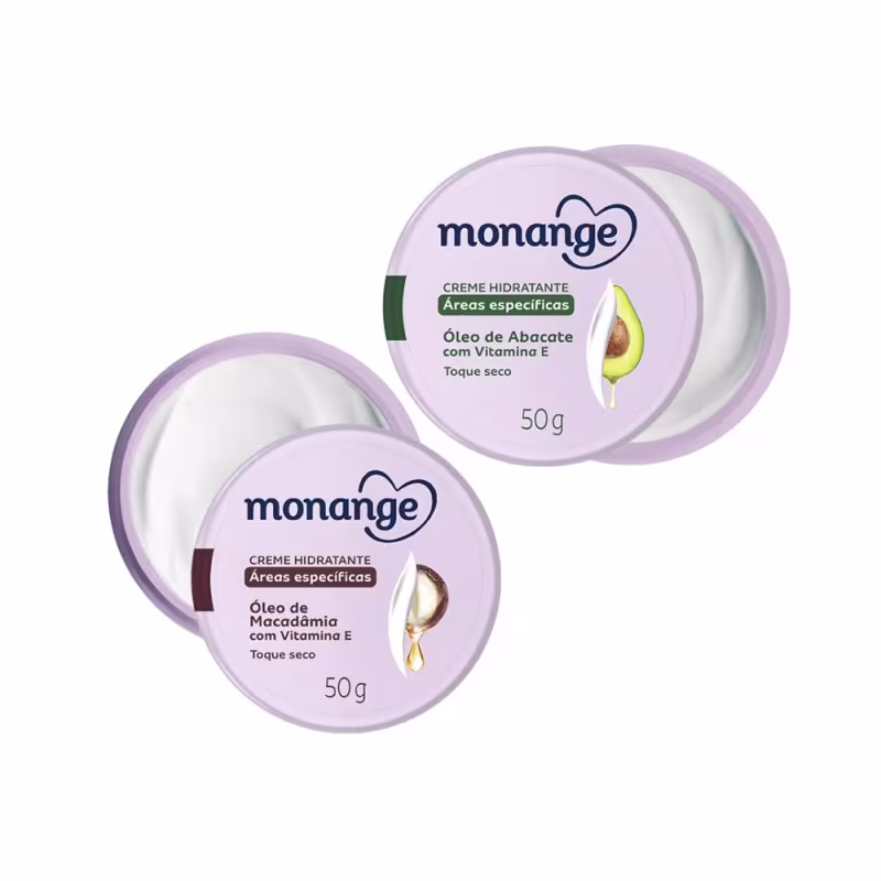 Kit Creme Hidratante Monange Áreas Especificas 50g