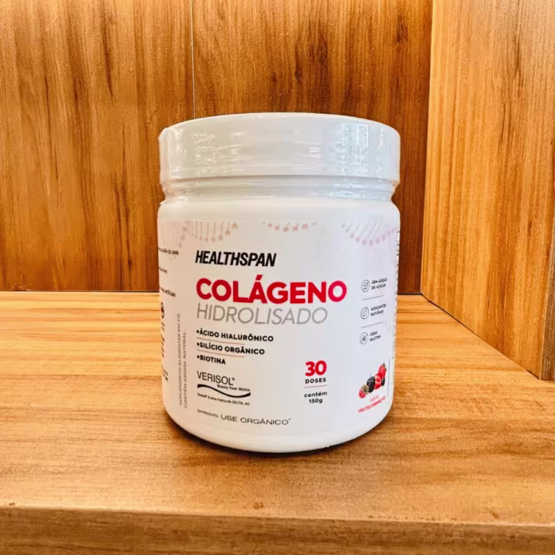 Colágeno Hidrolisado com Ácido Hialurônico Healthspan 150g - Use Orgânico