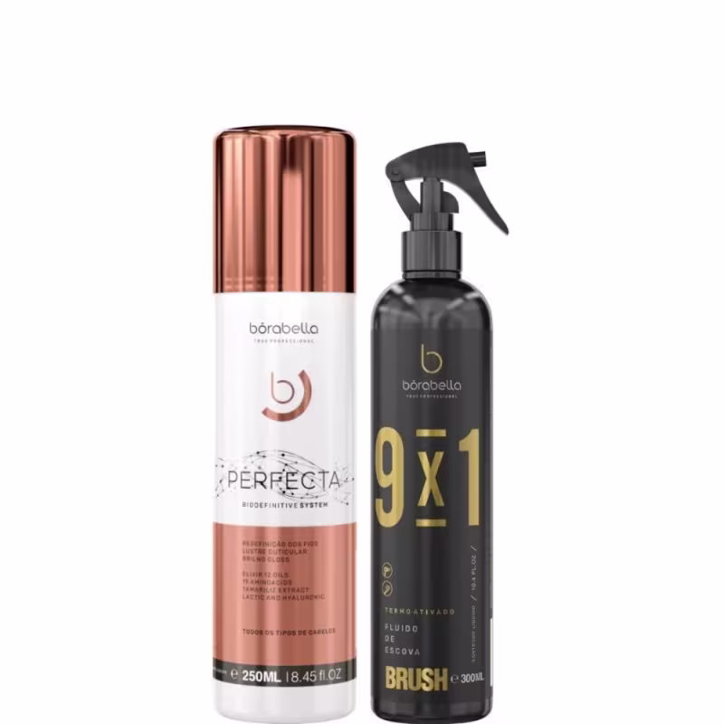 Borabella Perfecta 250ml + Fluido de Escova Leave-in Brush 300ml