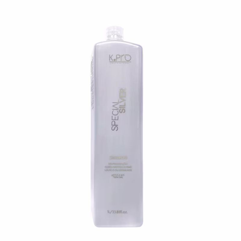 Kit K.Pro Special Silver Shampoo Straight Hair Protetor Térmico Tratamento Reconstrutor e Violet Acidificante (4 produto