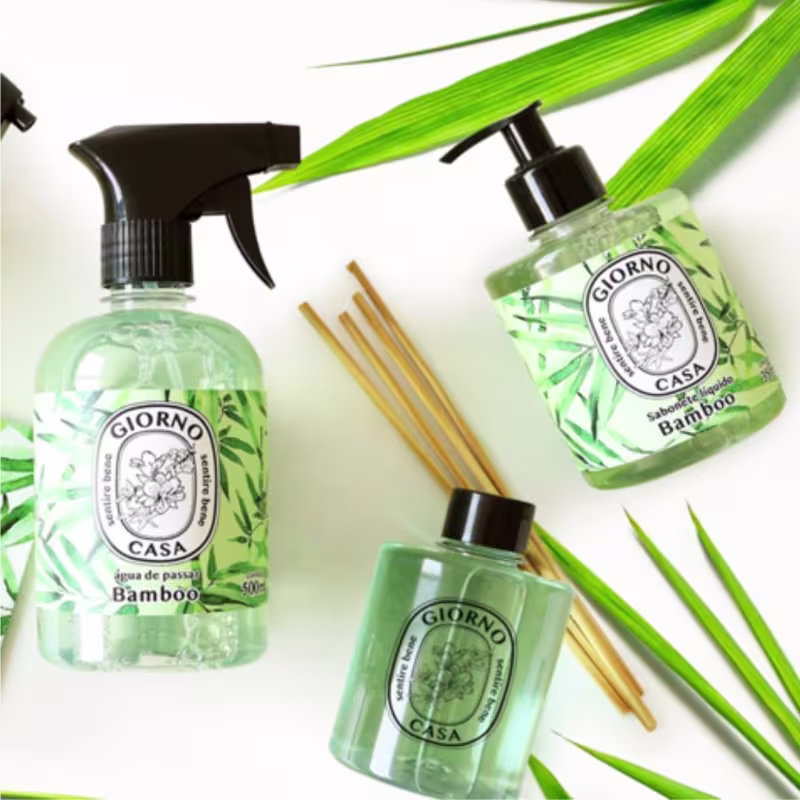Kit Giorno Casa Sentire Bene Bamboo - Difusor de Ambientes 250ml (3 unidades)