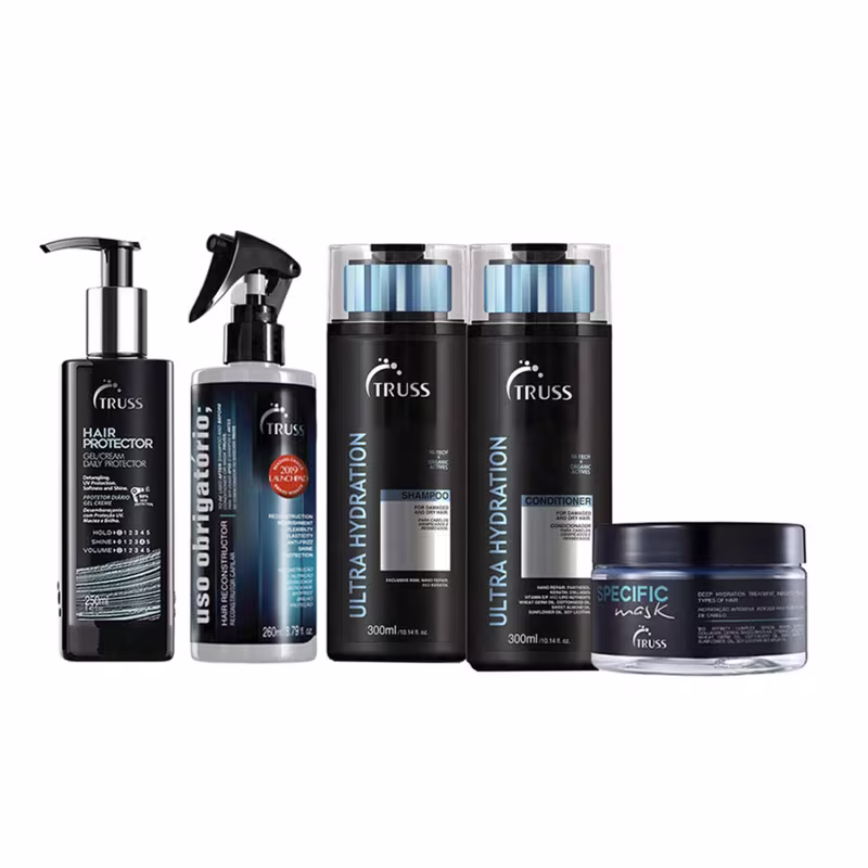 Truss Kit Ultra Hydration Shampoo, Condicionador, Máscara, Uso Obrigatório Plus+, Leave In (5 produtos)
