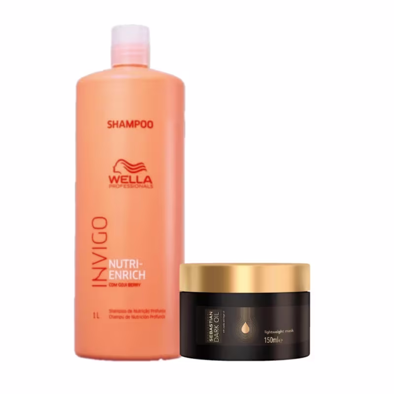 Kit Luxo Wella Professionals para Cabelos Nutridos - Duo 1000ml + 150ml