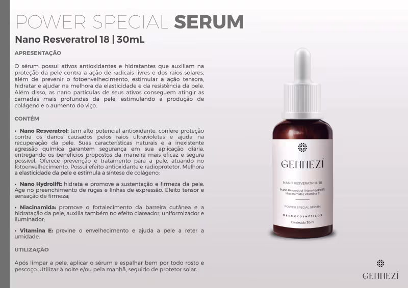 A imagem mostra o frasco do produto e informações sobre sua formulação e uso que estão disponíveis ao longo da sua descrição.