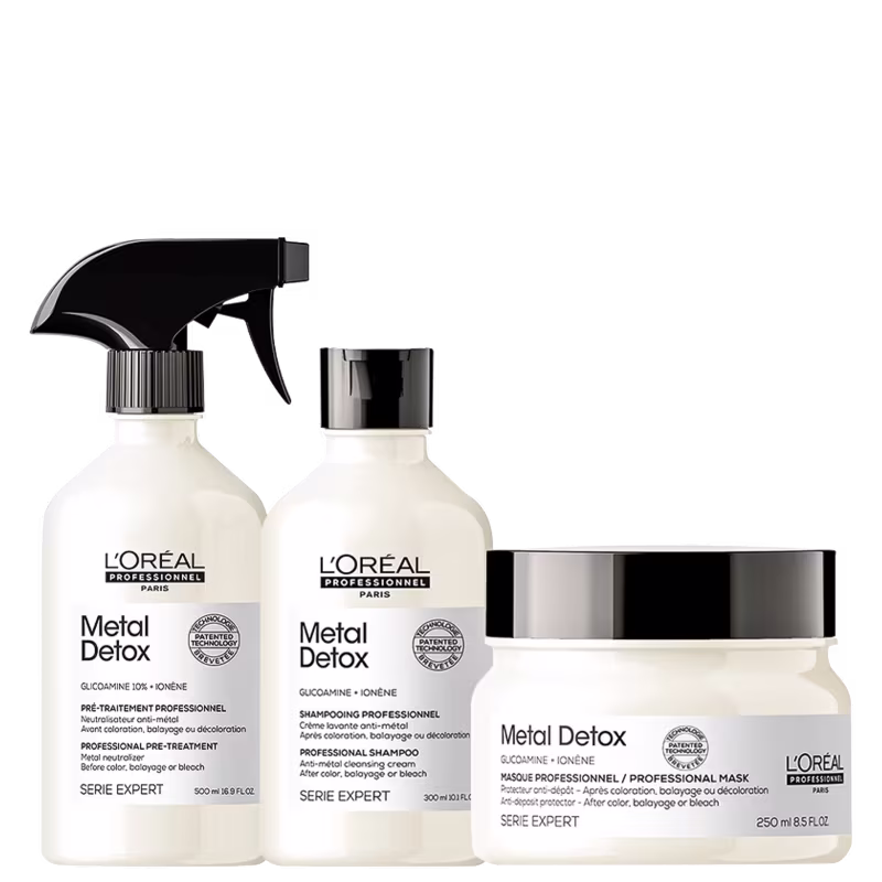 Kit L'Oréal Professionnel Metal Detox Pré-Tratamento Trio (3 Produtos)