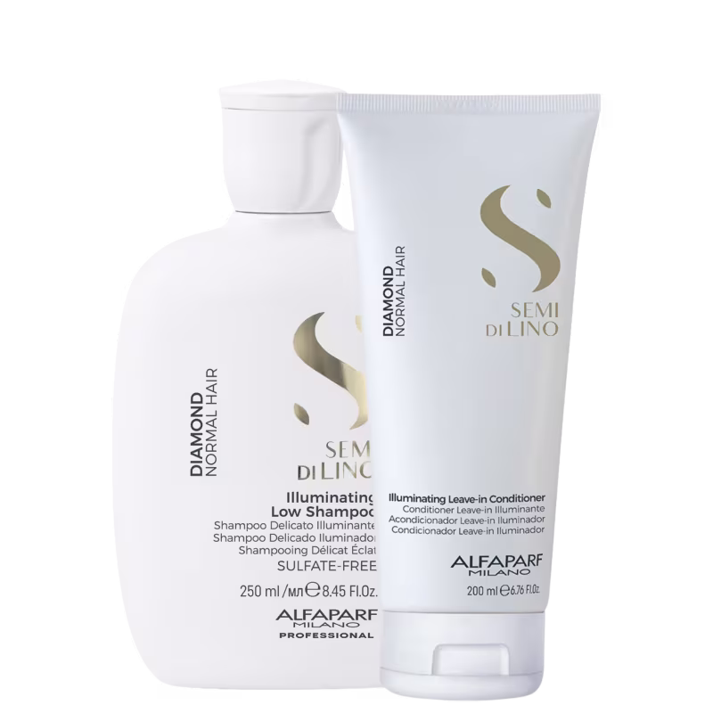 Kit Alfaparf Semi Di Lino Diamond Illuminating Hair (2 Produtos)