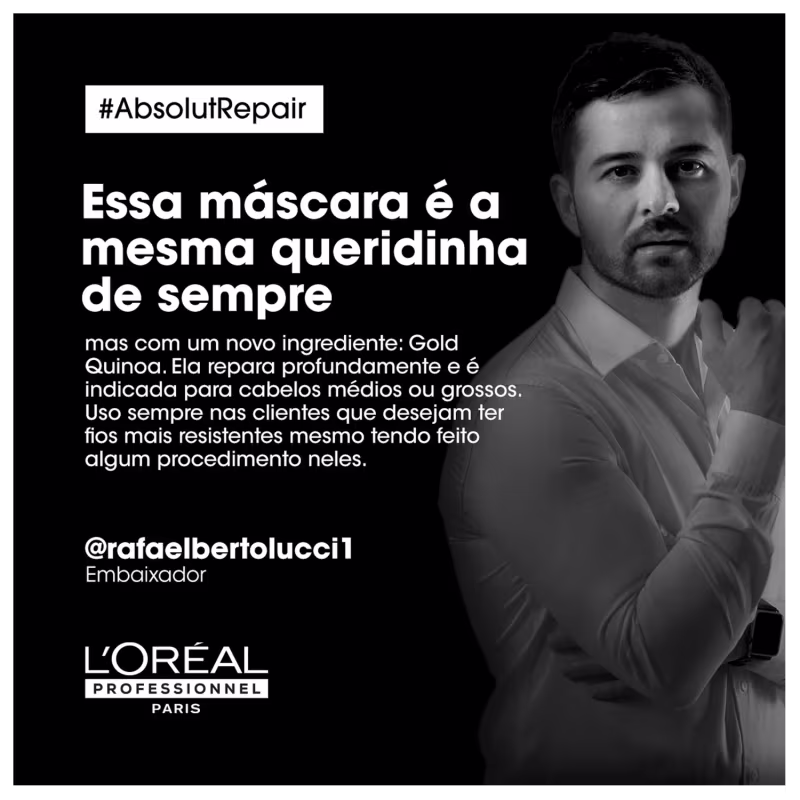 Kit L'Oréal Professionnel Absolut Repair Gold Quinoa + Protein Golden Lightweight Triplo (3 produtos)