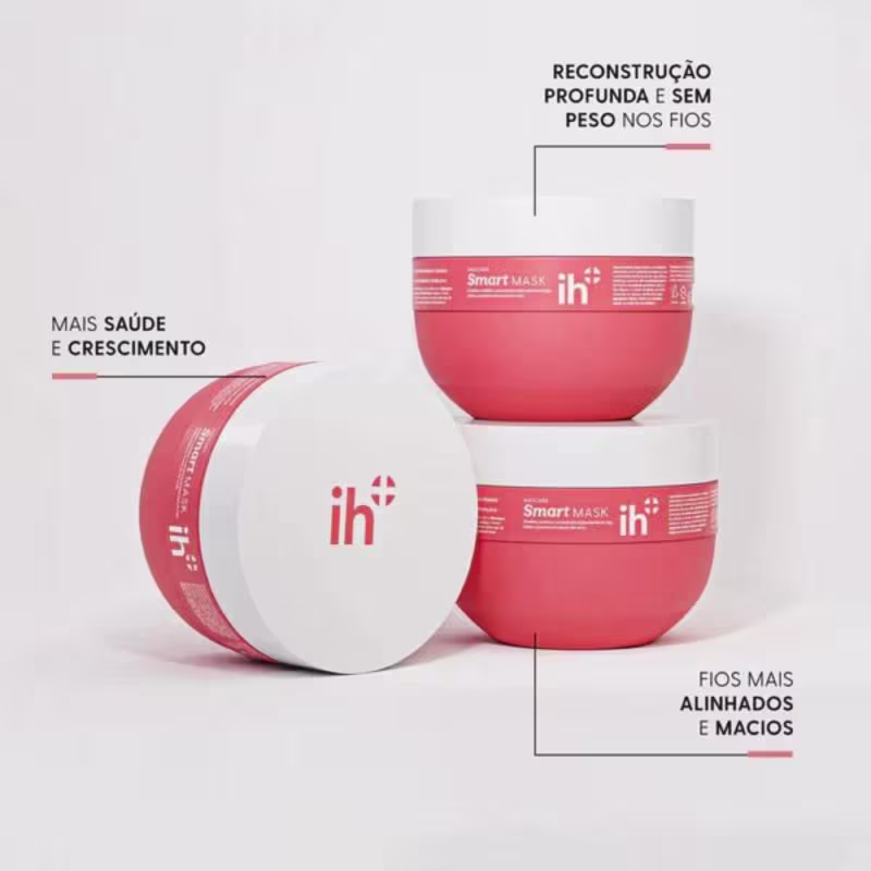 Kit Saúde Capilar - Fluido Antiquebra + 1x Smart Shampoo + 1x Smart Mask + 1x Condicionador reconstrutor