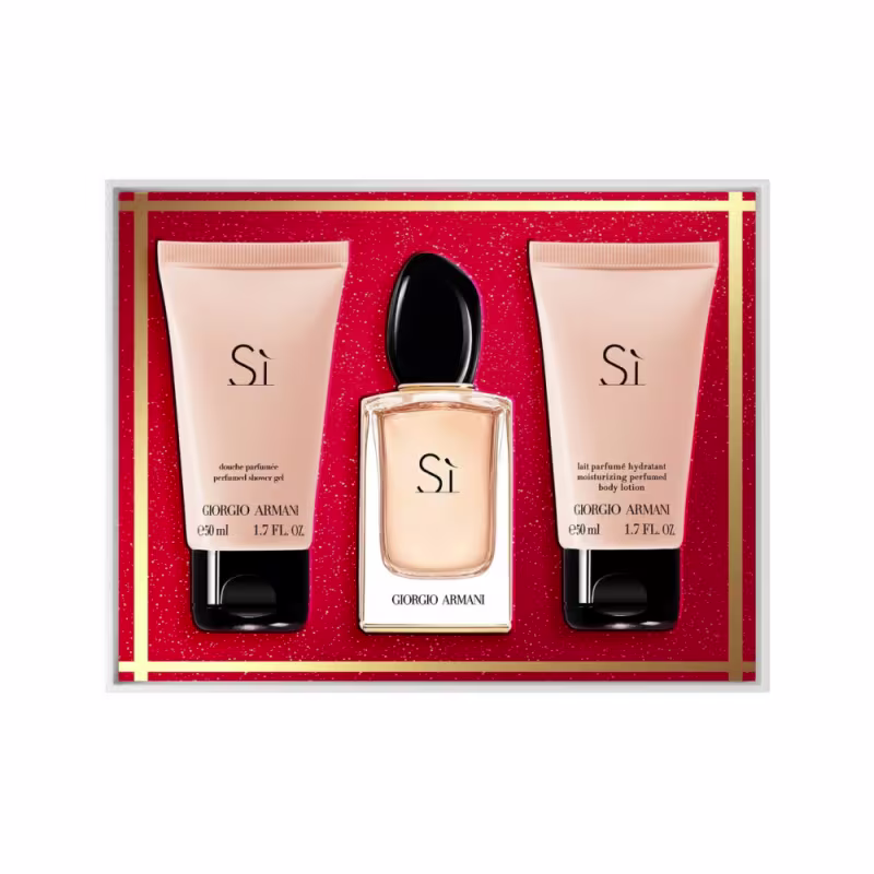Conjunto Sì Giorgio Armani Feminino + Gel de Banho 50ml + Loção Corporal 50ml