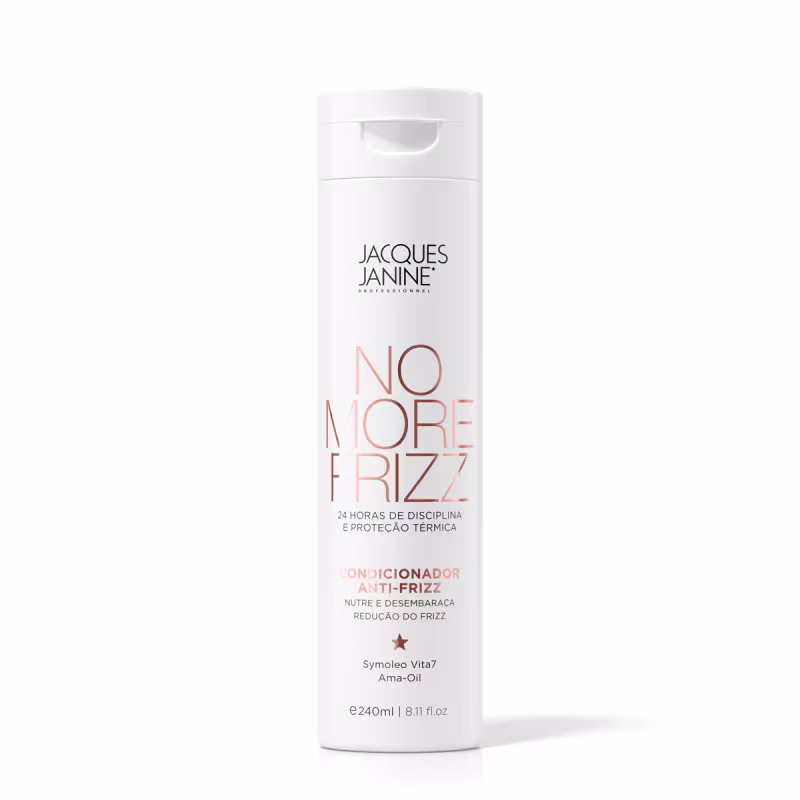 Kit Jacques Janine Professionnel No More Frizz Shampoo Condicionador Máscara e Ampola (4 produtos)