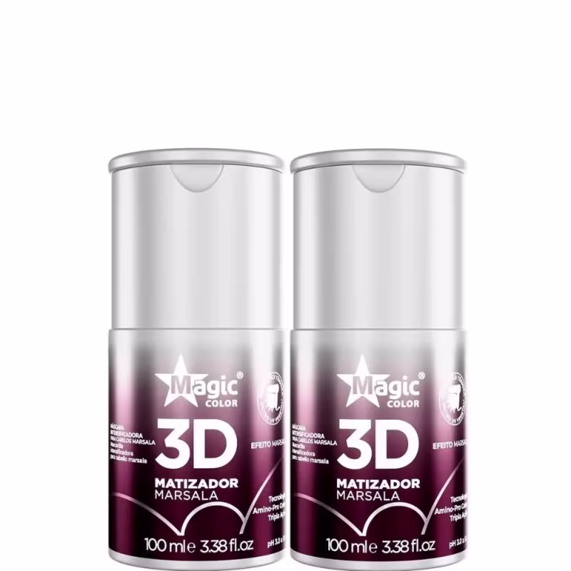 Magic Color Gloss Matizador 3D Marsala Intenso Kit 2x100ml