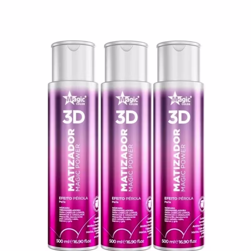Magic Color Efeito Perola Magic Power Matizador Kit 3x500ml