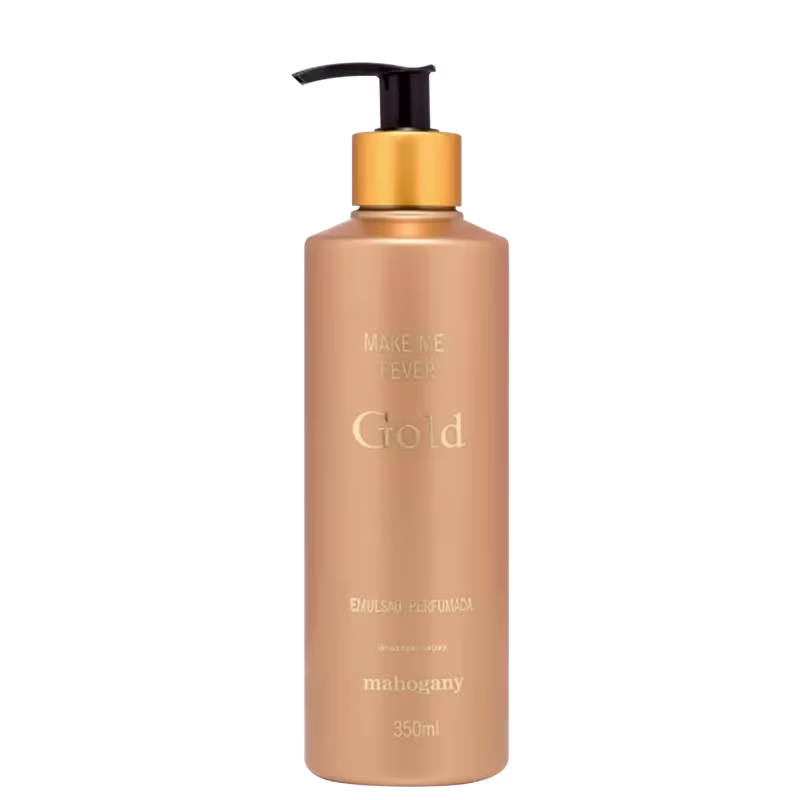 Loção Hidratante Corporal Mahogany Make me Fever Gold, 350ml.