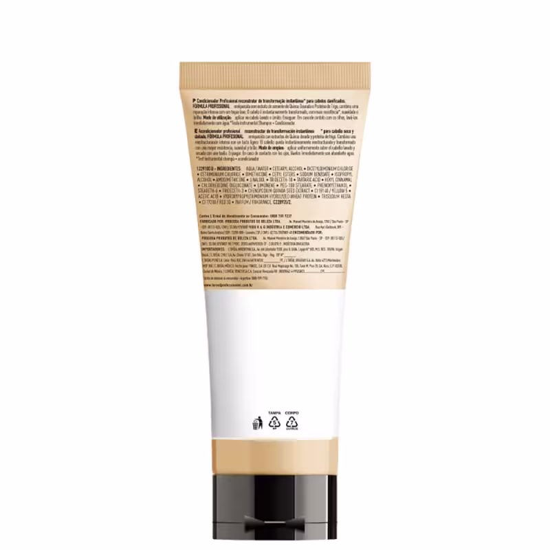 Kit L'Oréal Professionnel Serie Expert Absolut Repair Gold Quinoa + Protein Golden Tripla Ação, 3 produtos.
