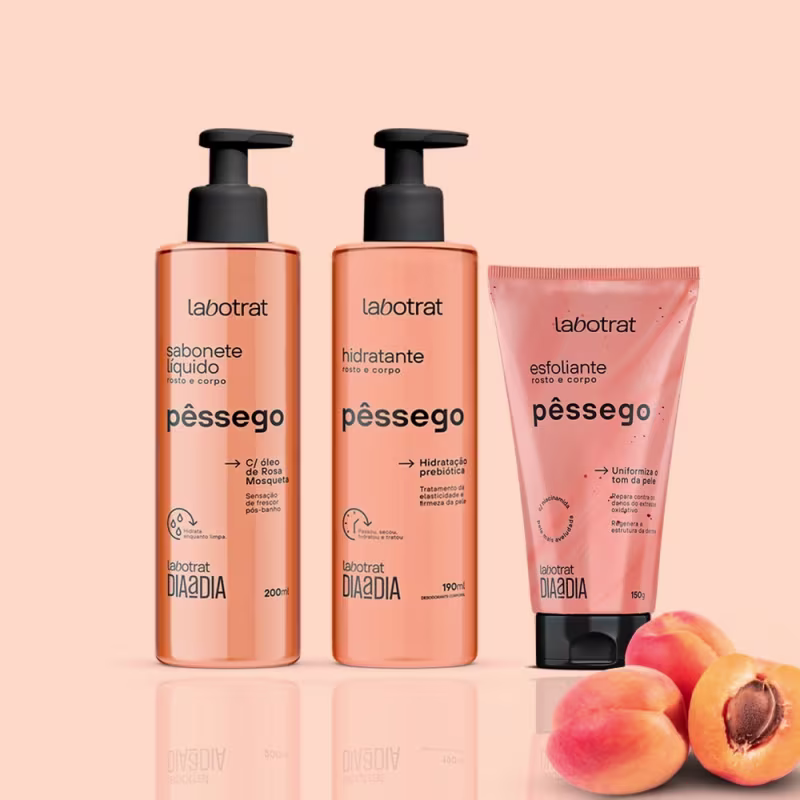 KIT DE BANHO DIA A DIA LABOTRAT VERSÃO:PESSEGO