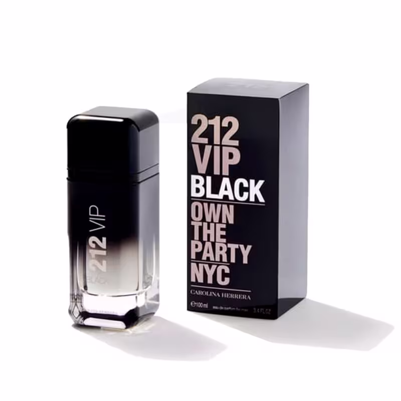 Perfume Importado Masculino 212 Vip Men Black Carolina Herrera EDP, 100ml.