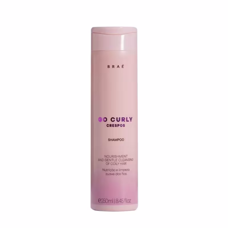 Kit Braé Go Curly Crespos Trio Shampoo 250ml, Condicionador 250ml, Leave-in 500ml