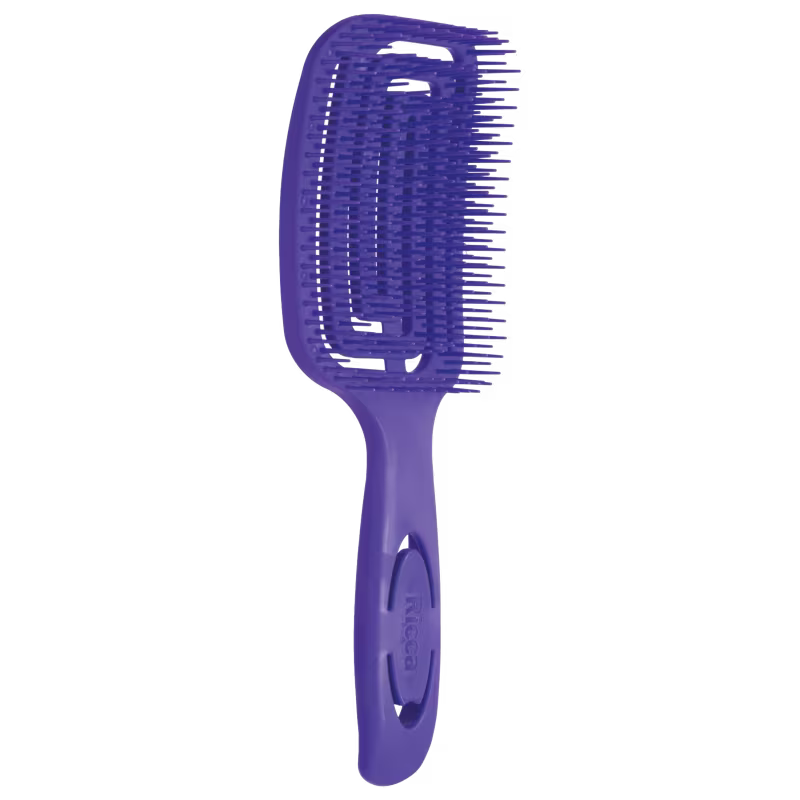 Escova de Cabelo Raquete Wet & Dry, da marca Ricca.