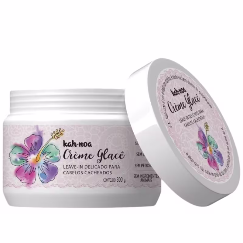 Leave-in Delicado para Cabelos Cacheados Creme Glace Kah Noa 300g