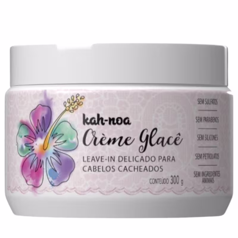 Leave-in Delicado para Cabelos Cacheados Creme Glace Kah Noa 300g