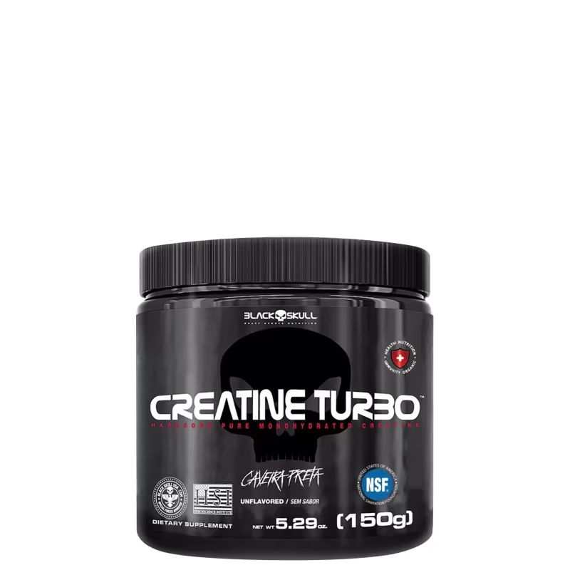 Black Skull Creatine Turbo Laranja - Suplemento Alimentar 150g