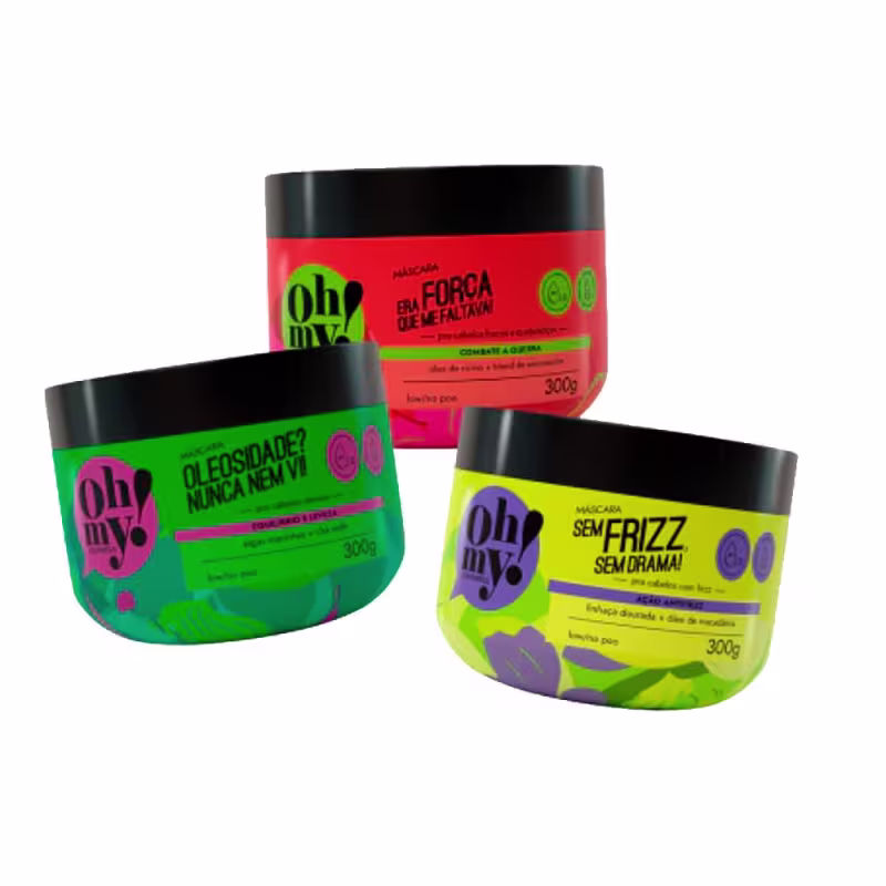 Kit Oh My Cronograma para Cabelos Oleosos 300g
