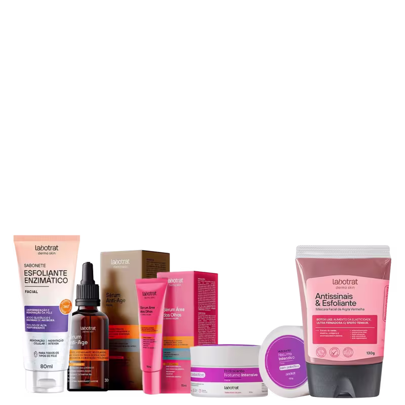 KIT ANTI IDADE FACIAL SKIN CARE HIDRATAÇÃO NOTURNA - LABOTRAT