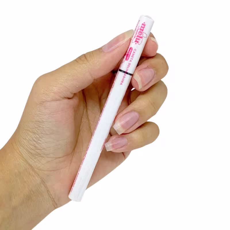 Caneta Delineadora Ruby Rose Melu Preto, 0,6g.