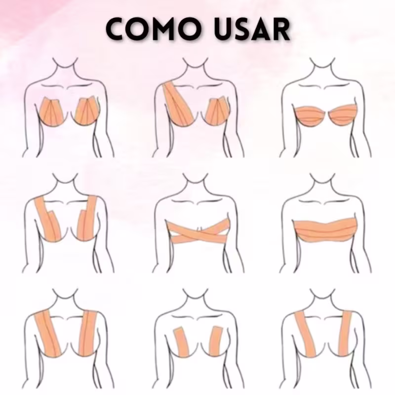 Sutiã Rolo Adesivo Levanta Peito Seio - Fita Boob Tape